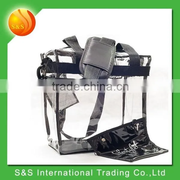 Fashionable Transparent Pvc Tote Bag With Detachable Privacy Purse photo-3