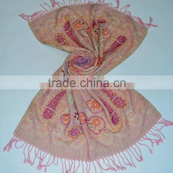 Three Layer Boiled Shawls With Sequins
