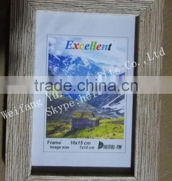 Cheap Wood Color Cheap Plastic Photo Frame for Decoration photo-2