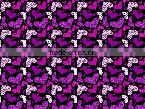 420d Polyester Heart Print Fabric