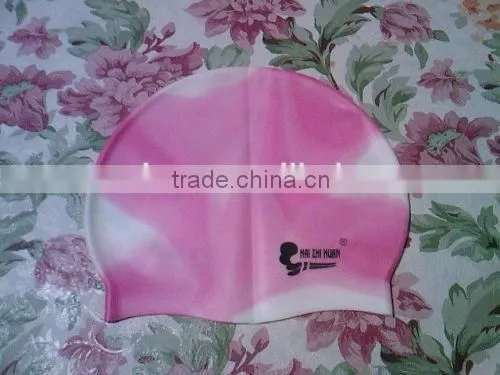 Eco-friendly Rainbow Silicone Swimming Caps for Long Hairs photo-5