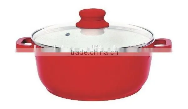 Die Cast Aluminium Ceramic Coating Casserole Pot