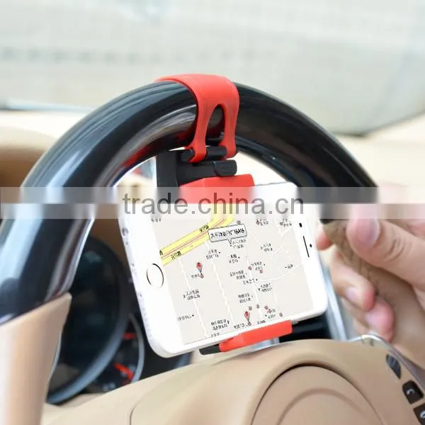 Hot New Clip on Car Steering Wheel Smart Cell Phone Car Holder photo-5