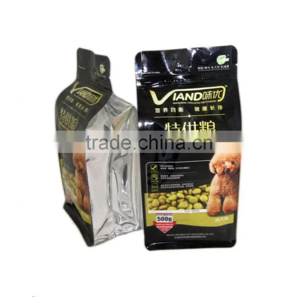 Laminated Material Quad Seal Box Pouch/food Grade Plastic Packing Bag for Food,petfood,coffee,tea,milk Powder photo-2