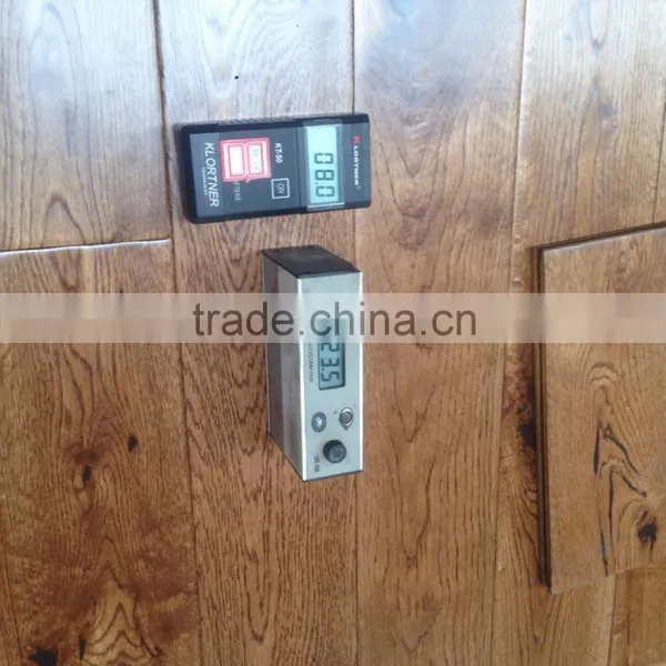 Golden Handscraped Solid Hardwood Floors photo-5