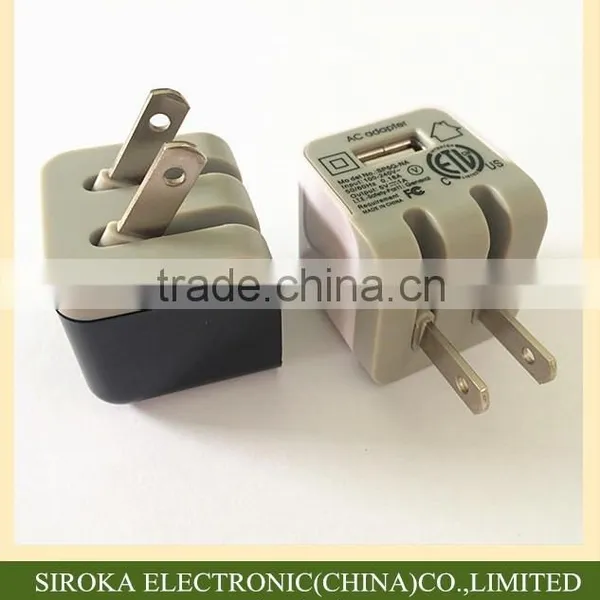 For Samsung for IPhone Universal Home Charger 5V 1A US Folding Plug Travel Wall Charger With Lead-free Material photo-3