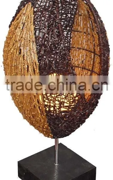2015 Modern Decorative Natural Cane Table Lamp/light With CE photo-3