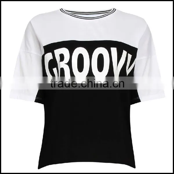 Wholesale Womens Round Neck Custom Screen Printed Tshirts photo-5