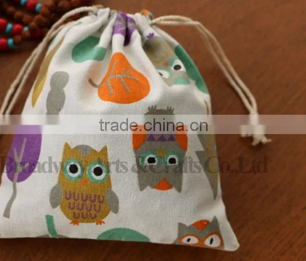Promotion Canvas Fabric Drawstring Bag With Custom Logo photo-2