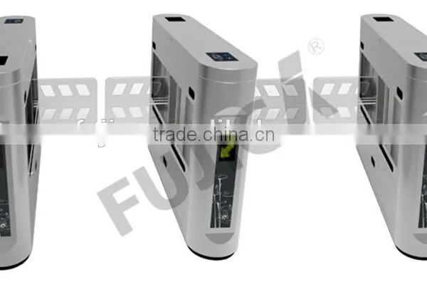 Top Grade Club Access Control Solution via Newly Style Outdoor Optical Double Swing Barrier
