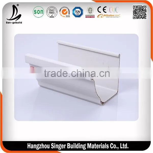 Plastic Pvc Rain Gutters for Roofing Drainage, 5.2inch Pvc Rain Water Collector photo-6