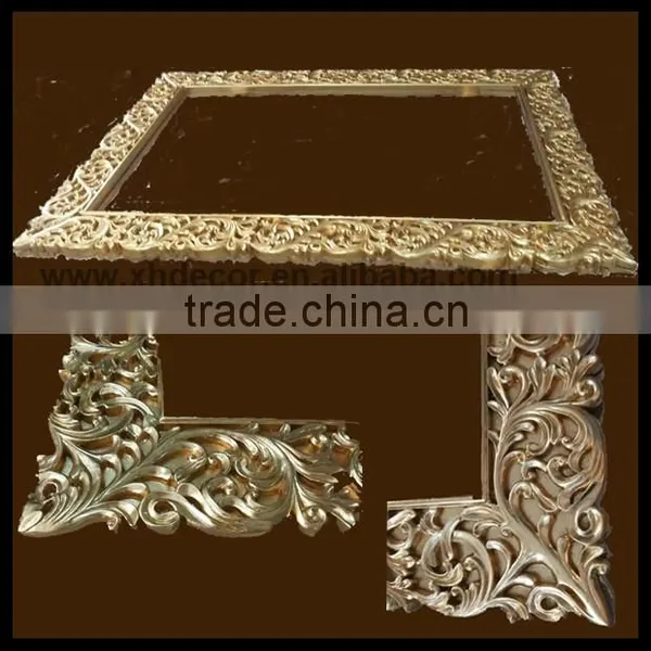 Frame the TV Style Hollow Flower Decorative Gold Leaf Resin Frame Wall Decor photo-2
