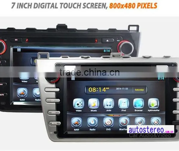 Autostereo Android Car DVD GPS for Mazda6 Auto Radio Media System Bluetooth IPod Free Map Phonebook USB SD PIP Multi-languages