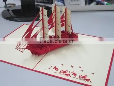 Big Boat Pop up Greeting Card photo-3