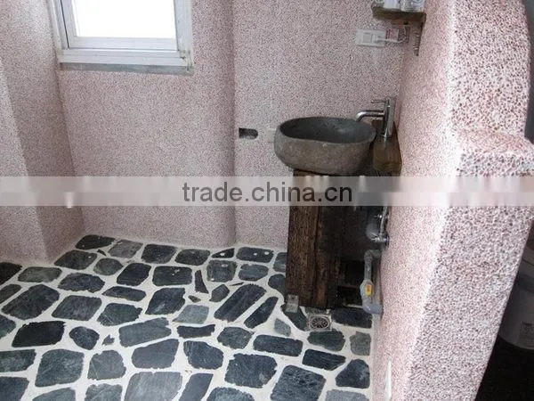 Natural Bathroom Cobble Stone Pedestal Basin photo-5