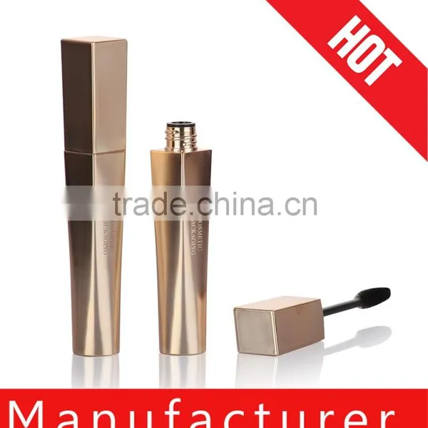 Unique Square Gold Mascara Tube With Brush