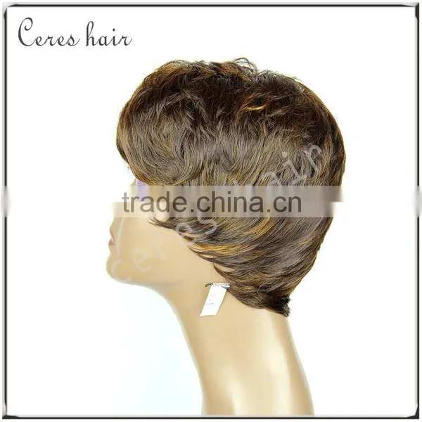 Short Bob Wigs for Black Women High Resistant Japanese Fiber Synthetic Hair Wig F Color Ombre 4/30 photo-4