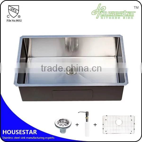 Stainless Steel 304 Undermount Single Bowl Kitchen Sink Small Bar Sink photo-5