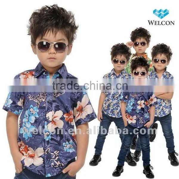 Italy Style Design Brand Kids Wear Kids Clothing Kids Dress Fashion Print Kids Shirt