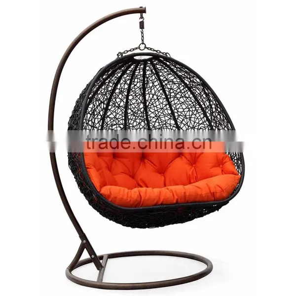 PE Wicker Rattan Outdoor Net Swing photo-2