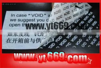Custom Printed VOID Tamper Evident Stickers