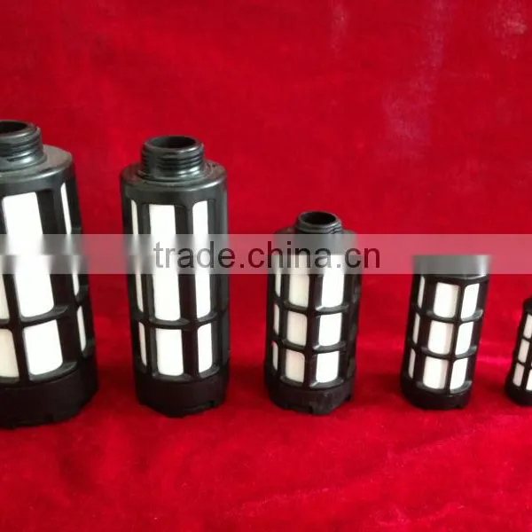 Polymer muffler for pneumatic