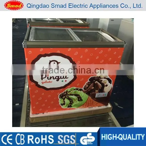 Glass Door Freezer Ice Cream, Ice Cream Display Freezer, Ice Cream Chest Freezer photo-4