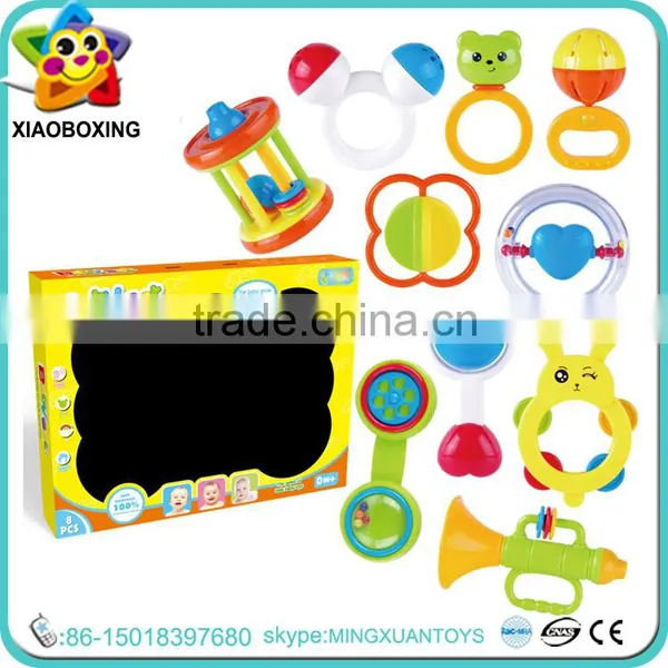 100% Safety Plastic Baby Rattles Nipple Infant Toys Import Musical Instruments photo-2