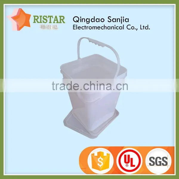 China Factory Wholesale Cheap Price List 15L pp Plastic Square Bucket With White Color photo-3