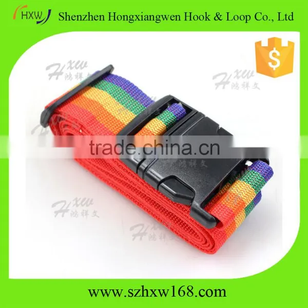 Luggage ID Tag Rainbow Nylon Adjustable Luggage Strap
