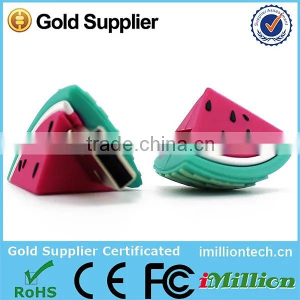 Watermelon Shape Novelty Cheap Wholesale 2.0 Usb Flash Drive/customized PVC Usb, Food USB , photo-3