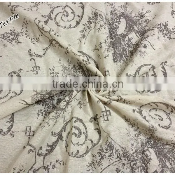 2013 New Design Printed Linen Cotton Fabric photo-2
