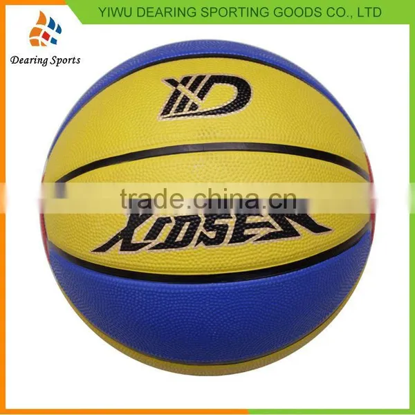 New Selling Custom Design Custom Outdoor Rubber Basketball With Many Colors