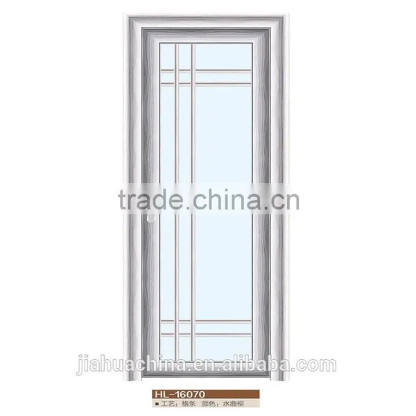 Commercial Aluminum Glass Door Frame Toilet Glass Door Price photo-3