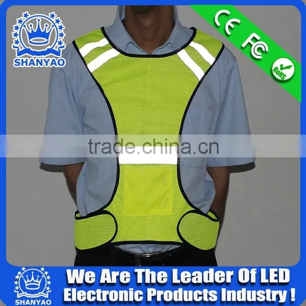 2016 Factory Supply Cheap LED Safety Vest For Road Safety At Night photo-3