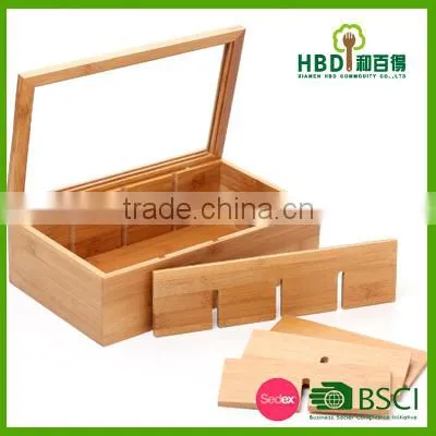 High Quality Hot Selling Bamboo Tea Box,tea Bag Box ,wood Tea Box photo-4