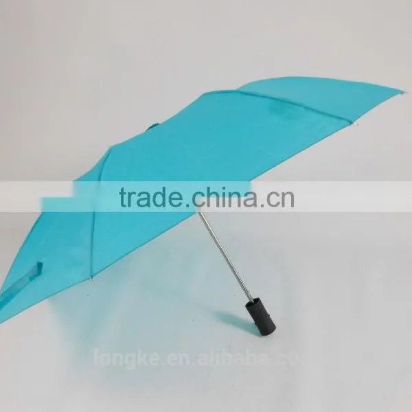 Sky-blue Folding Umbrella 2 Fold Bright Color Rain Umbrella photo-5