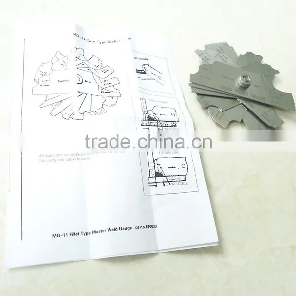 J34 7 Piece Fillet Weld Set Gage Gauge Welding Inspection Test Ulnar MM & Inch MG11 photo-5