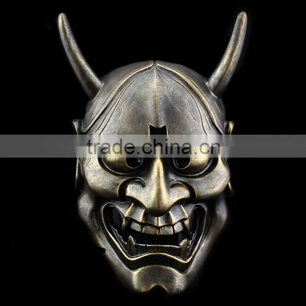 4 Colors Halloween Japanese Style Prajna Ghost Resin Cosplay Party Mask photo-2