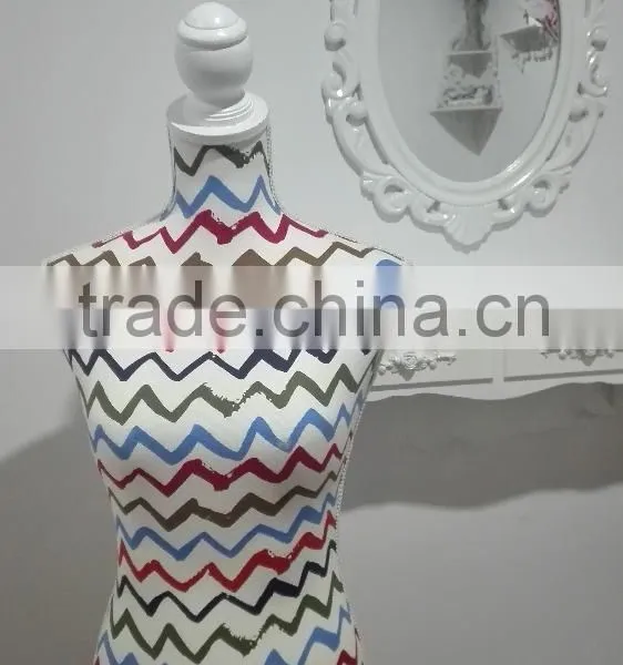 Wave Printing Elastic Fabric Female Mannequin photo-2