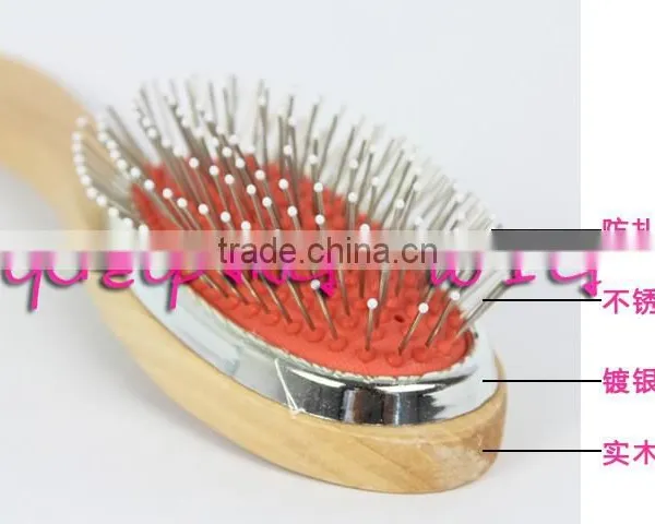 High Quality Wig Hair Extension Loop Brush With Wooden Bar photo-2
