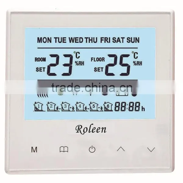R301 Series Touch Screen 5+2 Day Programmable Digital Underfloor Heating Thermostat