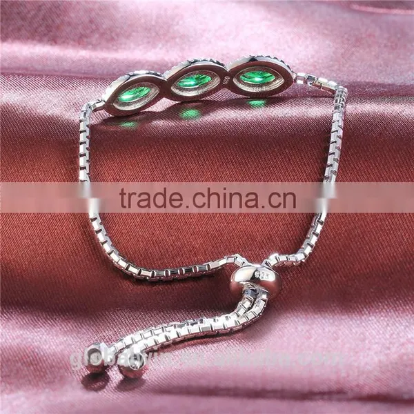 Jewerly Silver 925 Gemstone Charm Bracelets photo-4