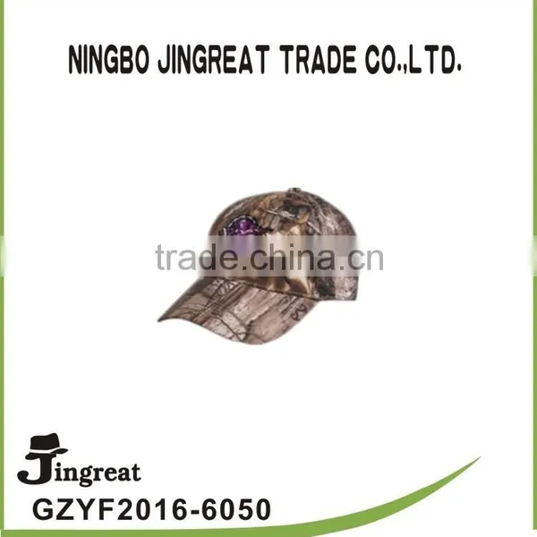 Embroidered Cotton Baseball Cap Hat Camo Style for Man