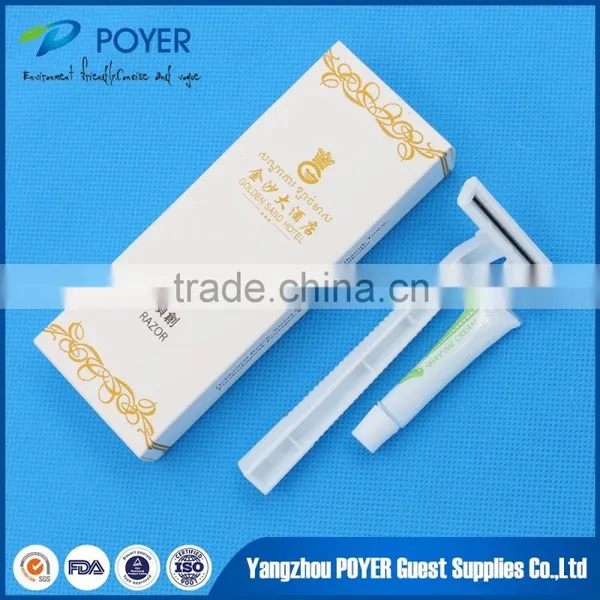 Cheap Hotel Shaving Kit/Portable Plastic Hotel Travel Disposable 3g-5g Small Shaving Cream