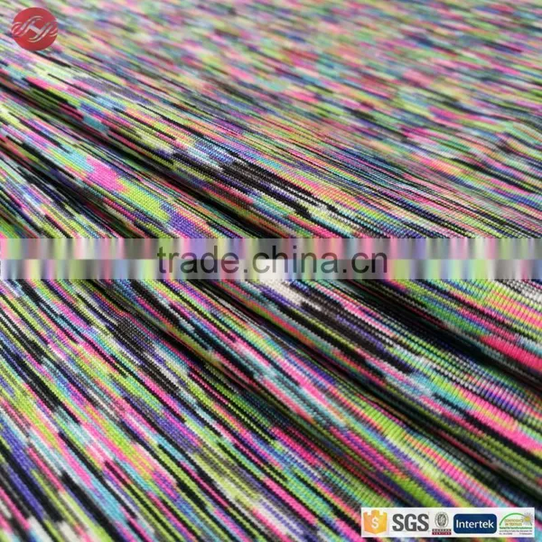 Knitting 4 Way Elastic Colorful Eco Space Dye Fabric photo-5