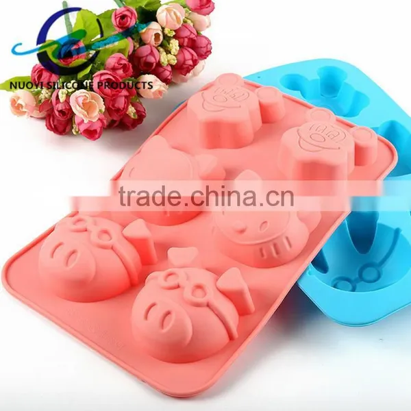 Food Grade Animal Pig Shaped Cake Mold Silicone photo-5