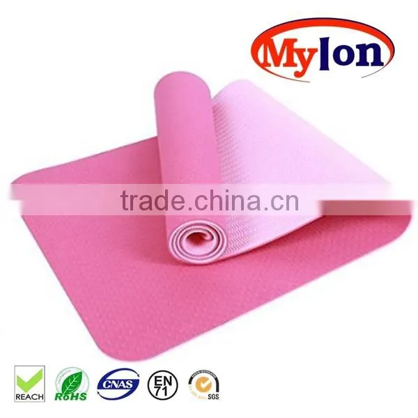 Made in China Hot Sale Fitness Eco-friendly Custom Print Tpe Yoga Mat photo-4