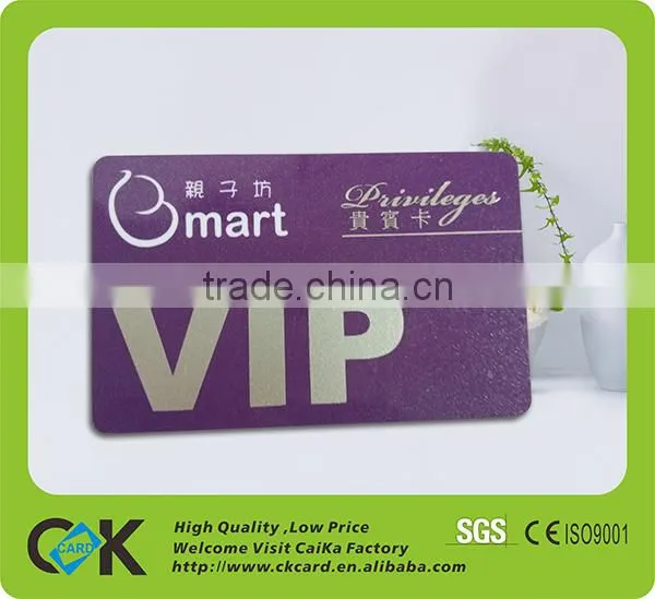Custom Frosted Surface Silver Foil Stamping VIP Card photo-5