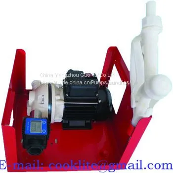 220V Wall Mounted 40L/Min Transfer Pump For Adblue Fluid With Electronic Meter